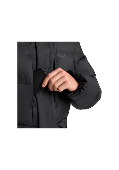 Jack Wolfskın Jack Wolfskin Icy Hill Coat Rds Erkek Siyah Outdoor Ceketi 6000 Siyah