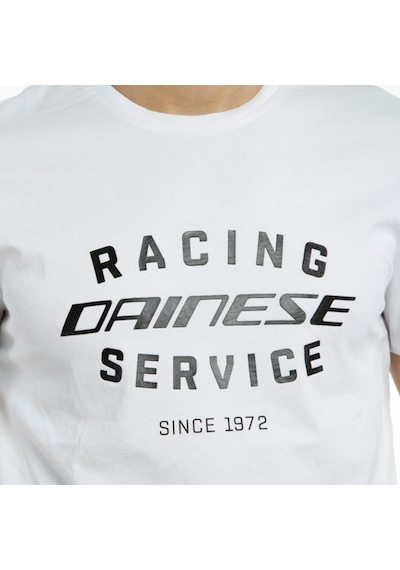 Dainese Racing Service Kısa Kol Tshirt Beyaz