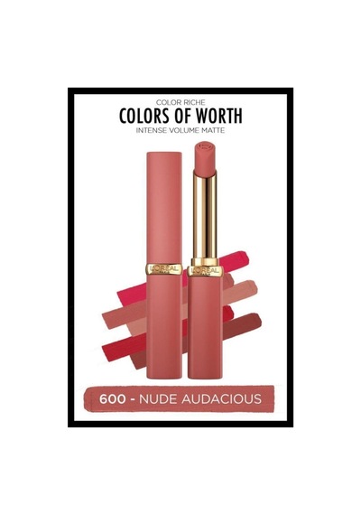 L'Oreal Paris Color Riche Colors Of Worth Intense Volume Matte Ruj 600 Nude
