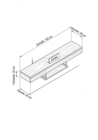 Modern 150 Cm Duvara Monte Tv Ünitesi Çok Amaçlı Televizyon Ünitesi Dekoratif Tv Sehpası Sonomo Modern 150 Cm Duvara Monte Tv Ünitesi Çok Amaçlı Televizyon Ünitesi Dekoratif Tv Sehpası Sonomo