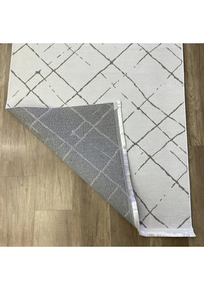 Hoom Rugs Terrace 8207 Beyaz Hav Toz Vermez Dekoratif Kilim