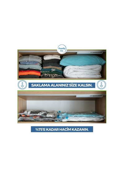 Vakumlu Hurç Poşet Setleri 3 Parça 80x100-2, 100x130-1