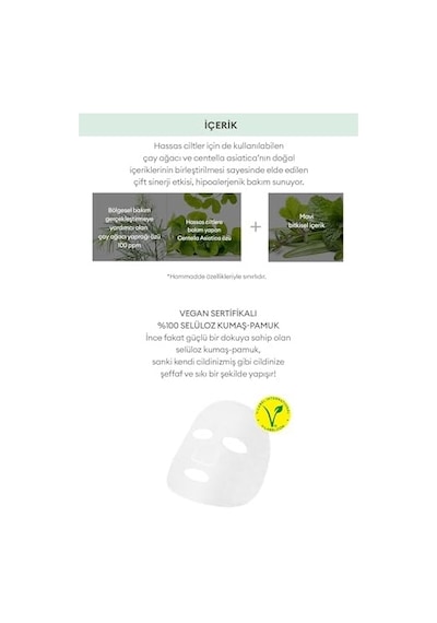 A'pıeu Yağlanma Ve Akneye Eğilimli Ciltlere Nem Veren Yaprak Maske A'pıeu The Pure Tea Tree Sheet Mask