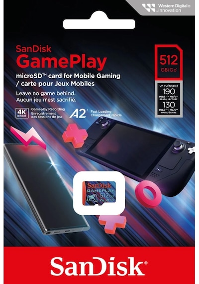 Sandisk SDSQXAV-512G-GN6XN 512 GB 190 MB/S Gaming Hafıza Kartı