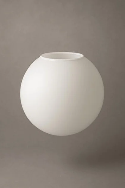 Livora Lighting Beyaz Rengi 15 Cm Glop Fanus Avize Camı Beyaz Beyaz