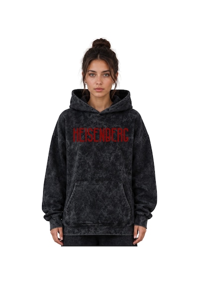 Sevbano Heisenberg Walter White Breaking Bad Dizi Baskılı Unisex Oversize Siyah