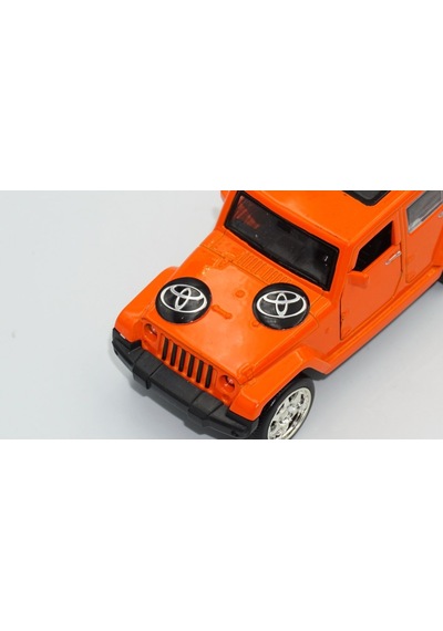 Toyota Uyumlu Oto Anahtar 3M Metal Alaşım Logo 2Li Set