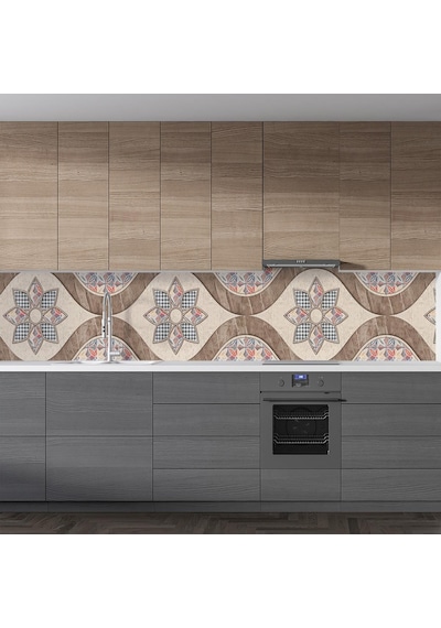 Mutfak Tezgah Arası Folyo Fayans Kaplama Folyosu Rustik Design (508111277)