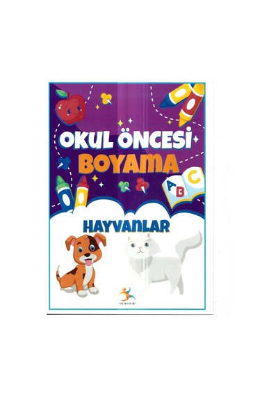 Okul Öncesi Hayvanlar Boyama Kitabı, Eğitici Aktivite Seti, 3-6 Yaş Arası