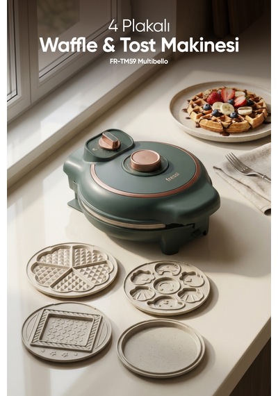 Fressi FR-TM59 1000 W Tost Ve Waffle Makinesi