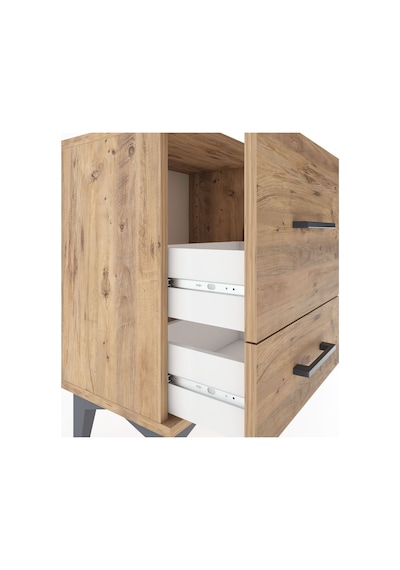 Arges Komodin 2 Çekmeceli 44x30x64 Çam-çam Atlas Çam