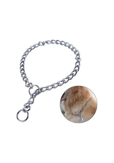 Petinka Boyun Tasması 65 Cm Uzunlukta Zincir Model Köpek Tasması Gümüş