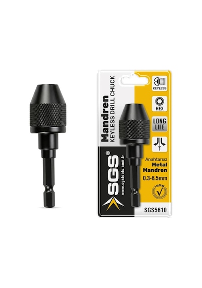 Sgs5610 Otomatik 1/4 Hex Mini Metal Mandren 0.3-6.5 Mm