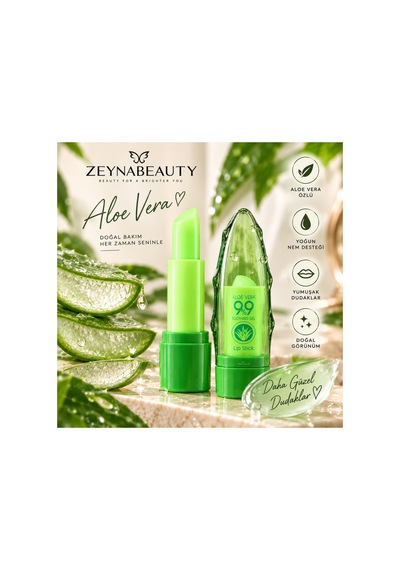 Aloevera Dudak Nemlendirici Sihirli Ruj Pembe - 703076863 Diğer