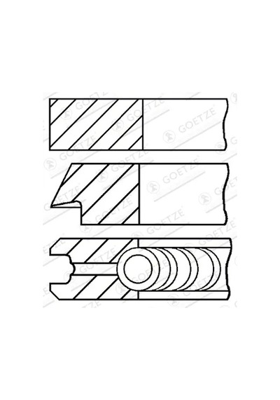 Segman - Alfa Romeo 155, 156, Spider, 166, Gtv, 145 - Goetze-engıne-0811090000
