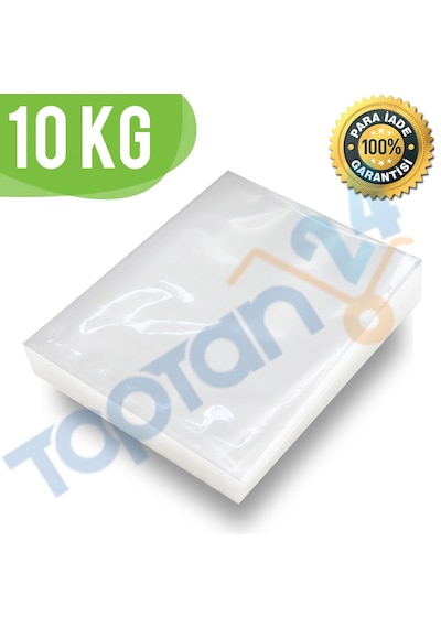 10 Kg Gıda Vakum Poşeti 80 Mikron Düz Vakum Poşeti 20X30 K-494