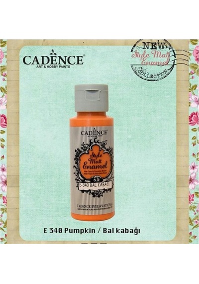 Style Matt Enamel Cam & Porselen Boyası 59 Ml. E-340 Balkabağı Diğer