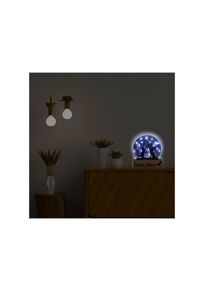 Led Işıklı Pleksi Dolunay Kişiselleştirilebilir Dekoratif Biblo Harvey Kediler Anahtar Askılığı Mavi - 737322722 Mavi