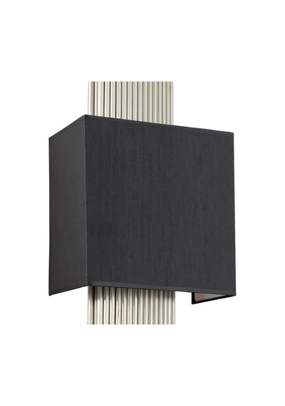 Lampaluce Straordinario Modern Tasarım Metal ve Kumaş Aplik 65cm Krom - Siyah