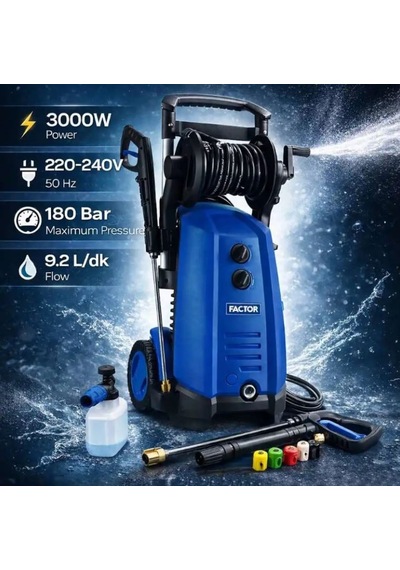 Factor FCPW180D 180 Bar Basınçlı Yıkama Makinesi