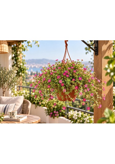 Makrome Acem Halısı Çiçeği - Balkon Ve Teras Bitkisi