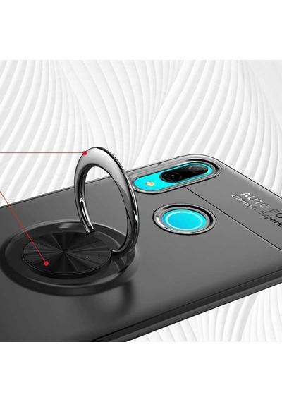 Huawei Y6 2019 Kilif Yüzüklü Magnetli Ravel Case 357682743