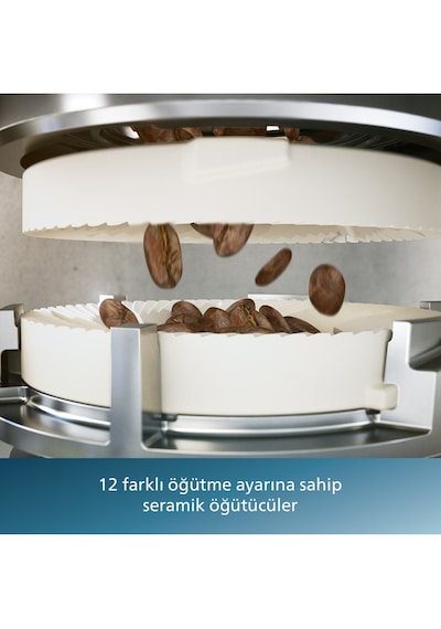 Philips 5500 Serisi Tam Otomatik Espresso Makinesi, Ep5543/90, Beyaz, Gri