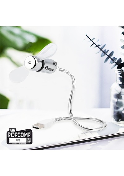 Ropcomp Mini Usb Led Fan + Type-c Dönüştürücü 1