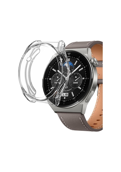 Huawei Watch 4 Pro İçin Kılıf 360 Full Round Soft Silicone Şeffaf Watch 4 Pro İle Uyumlu Kılıf - Şeffaf Çok Renkli