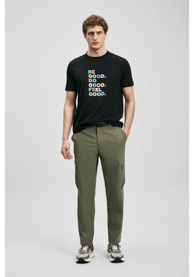 Lufian Good Modern Grafik T- Shirt Siyah Siyah 111020290100100