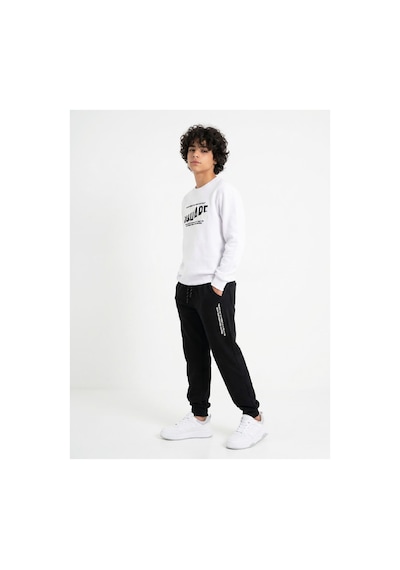 Modanino Erkek Çocuk Eşofman Takımı -2 İplik Sweatshirt+pantolon 6-16 Yaş 12771smp Beyaz