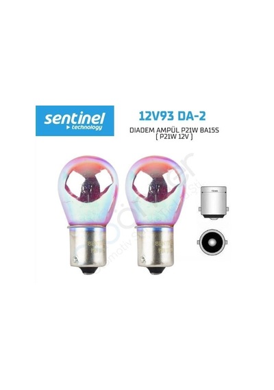 Sentınel 93 Tek Duy Amber Dıadem Ampul P21w Ba15s- P21w 12v