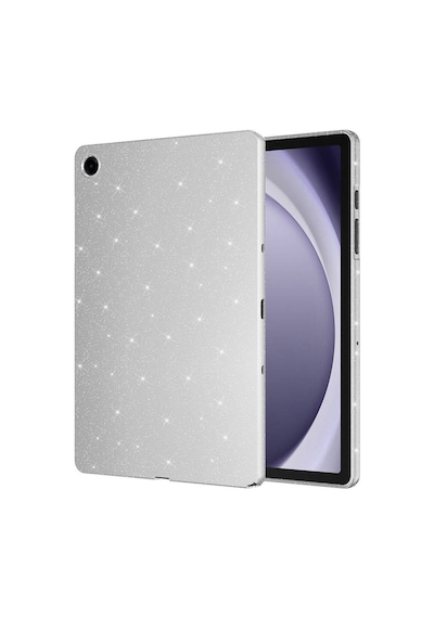 Thegencoo Galaxy Tab S9 Simli Parlak Görünümlü Uyumlu Tablet Koton Kılıf-gümüş Tablet Kılıfı