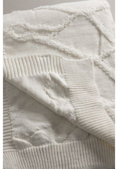 Espuma De Mar Krem Çift Kişilik Battaniye 200x220 37125 Krem