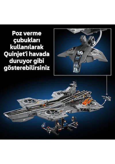 LEGO® ǀ Marvel S.H.I.E.L.D. Helikoptaşır 76354 - Yetişkinler için 6 Minifigür İçeren Koleksiyonluk Model Yapım Seti (3057 Parça)