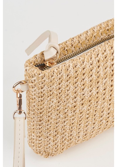 Vivaq Kadın Bellis Örgü Hasır Astarlı Suni Deri Bilek Askılı Portföy El Ve Clutch Çanta