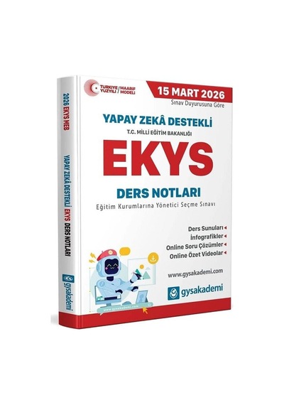 Gys Akademi 2026 Meb Ekys Ders Notları Gys Akademi