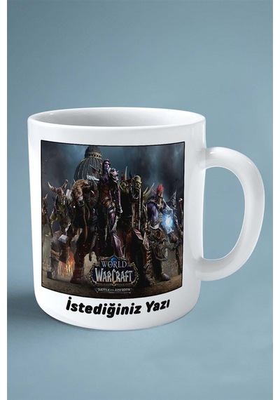 World Of Warcraft Oyun Baskılı Kupa Bardak Çift Taraflı Kişiye Özel Model 1 Çok Renkli