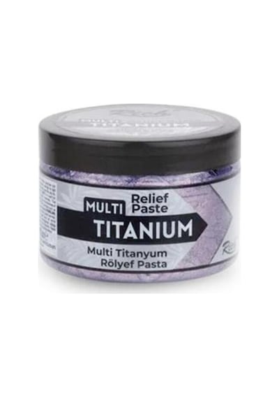 Titanyum Metalik Rölyef Pasta N:5526 Pudra Mor 150cc Renkli