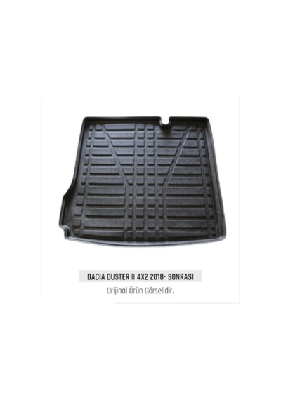 Borngarage Duster 4X2 Bagaj Havuzu 2018-2022 Özel Üretim Kokusuz 3D Kauçuk Uyumlu Duster 4X2 BH