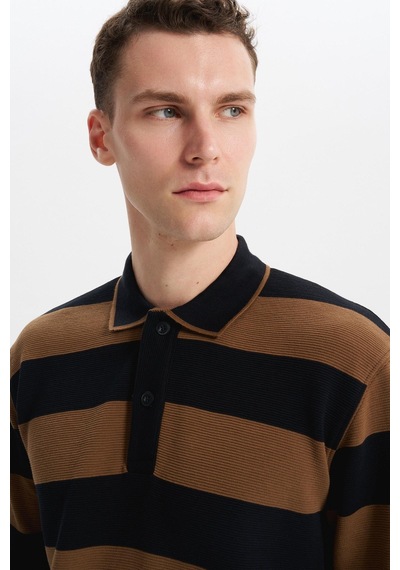 AR-MA Arma Erkek Ribanalı Regular Fit Çizgili %100 Pamuk Ringel Ottoman Kumaş Polo Yaka Düğmeli Sweatshirt K30554952602 Siyah AR-MA Arma Erkek Ribanalı Regular Fit Çizgili %100 Pamuk Ringel Ottoman Kumaş Polo Yaka Düğmeli Sweatshirt K30554952602 Siyah