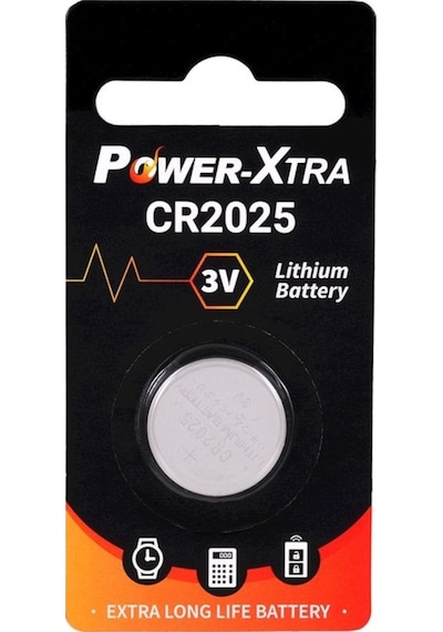 Power-Xtra CR2025 3V Lityum Blister Düğme Pil