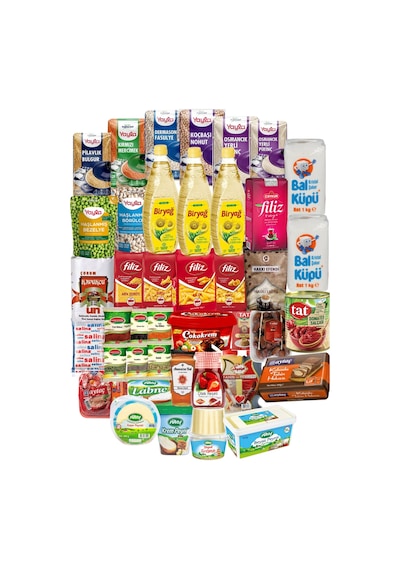 Ramazan Kolisi Erzak Paketi Kumanya Sahur Paketi Kahvaltılık 41 Parça Ürün Mega Koli