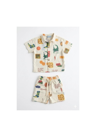 Poala Kids Just Vibing Unisex Set Çok Renkli