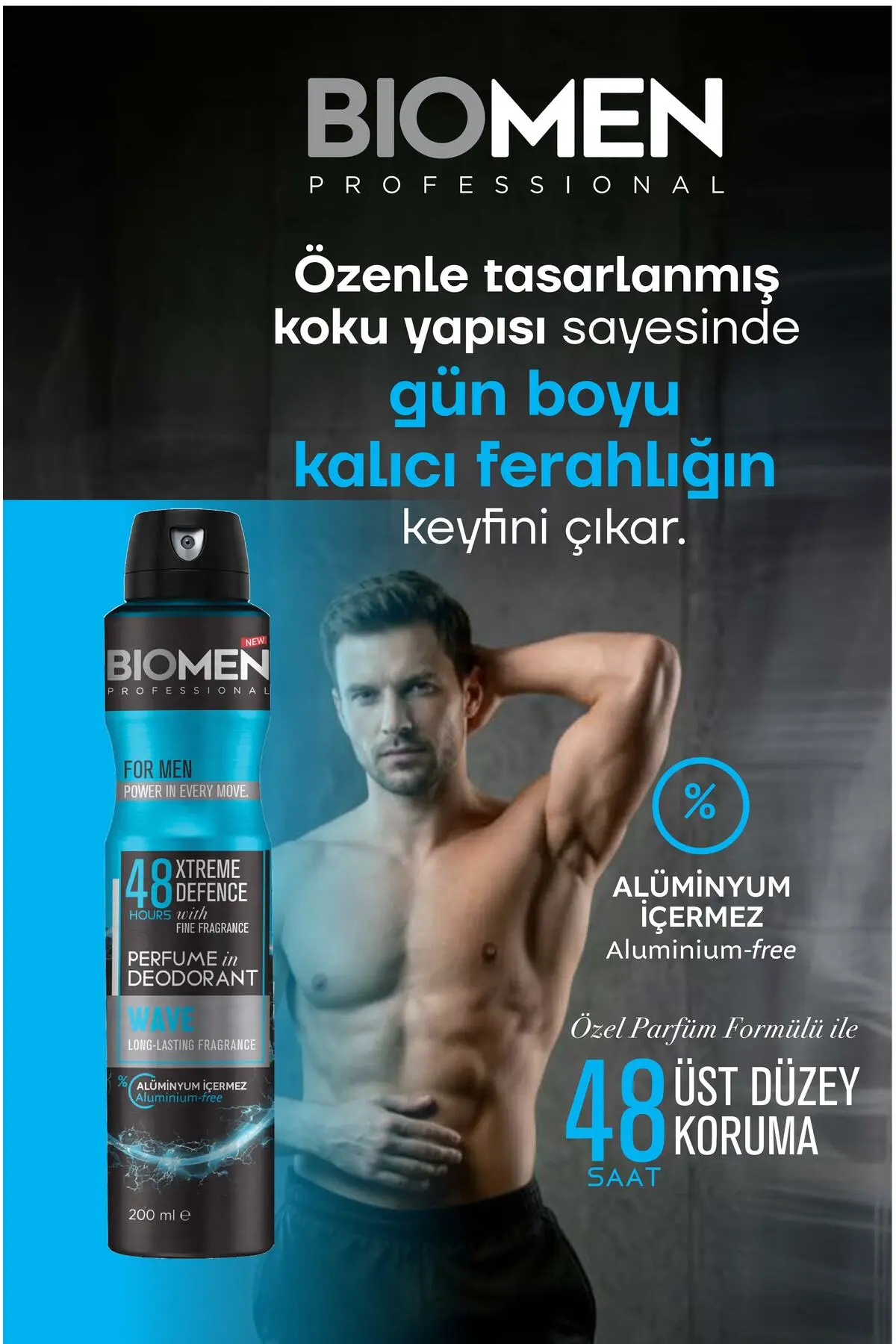 Perfume İn Deodorant For Men Wave 3x 200 Ml