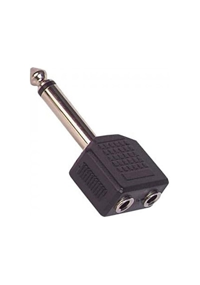 6.3 Mm Erkek 2x 3.5 Mm Dişi Çevirici 2x Stereo Dişi 6.3 Mm Erkek Jack Erkek Gitar Jack 2 Kulaklık Giriş