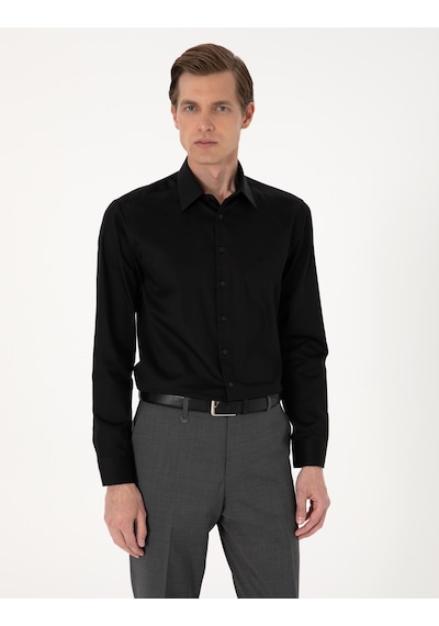 Pierre Cardin Erkek Siyah Gömlek Basic 50305127-vr046 Siyah