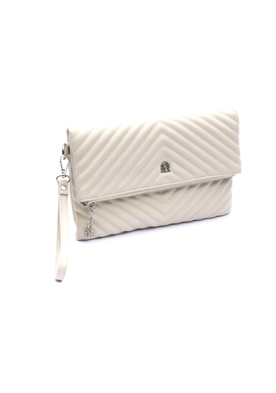 Barbara Kadın Clutch Çanta 67-6010 Bej - Bej