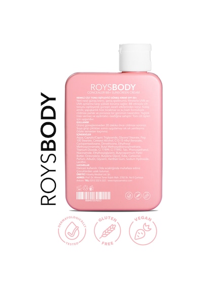 Roys Beauty Renkli Cilt Tonu Eşitleyici Güneş Kremi SPF50 150 ML