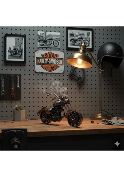 Metal El İşçiliği Motorsiklet Orta Boy